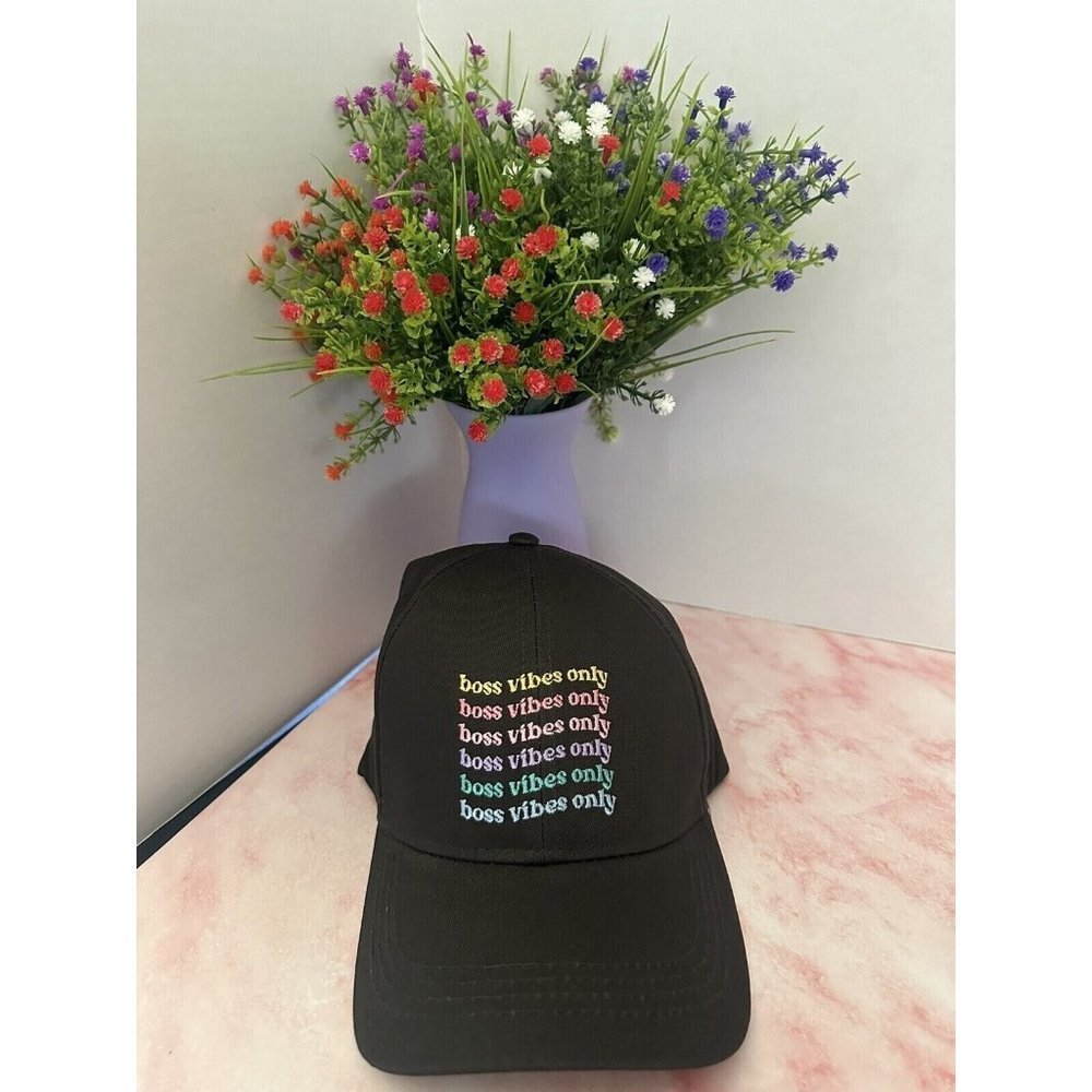 Boss Vibes Only Baseball Cap Brand New colorful dad hat embroidered logo
